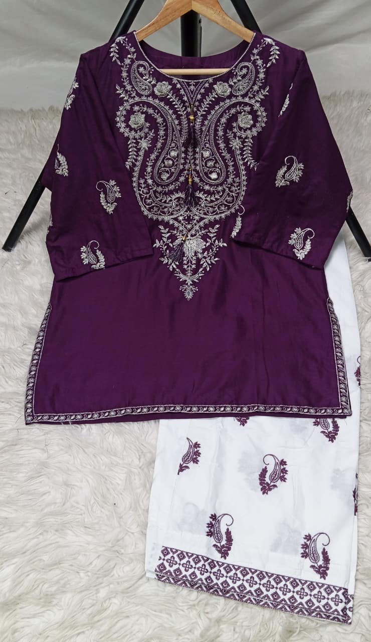 3 PIECE - EMBROIDERED LAWN SUIT