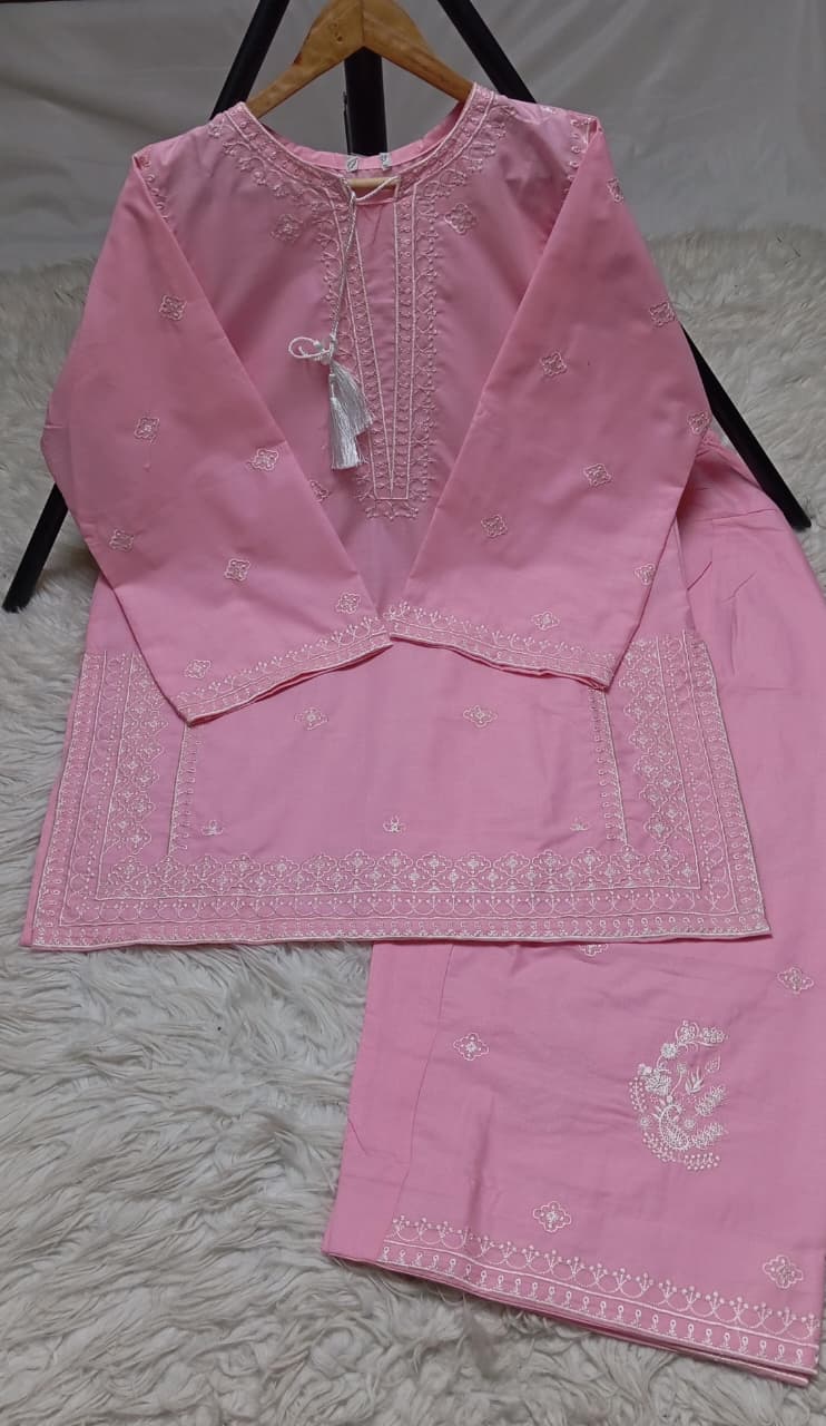 2 PIECE - EMBROIDERED LAWN SUIT