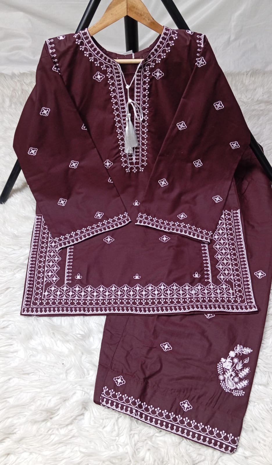 2 PIECE - EMBROIDERED LAWN SUIT