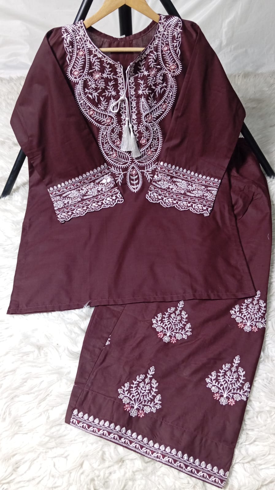 2 PIECE - EMBROIDERED LAWN SUIT