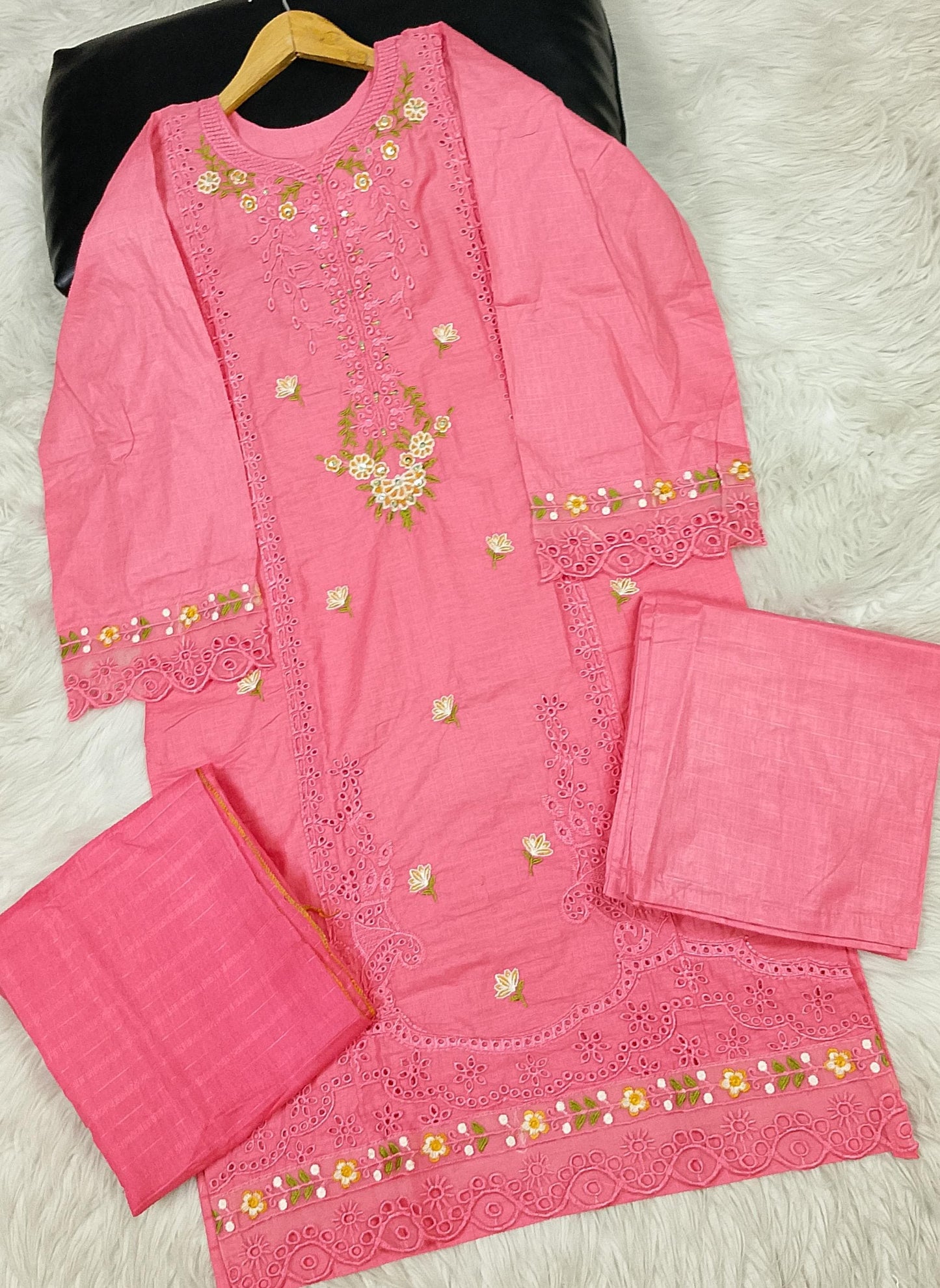3 PIECE - EMBROIDERED LAWN SUIT