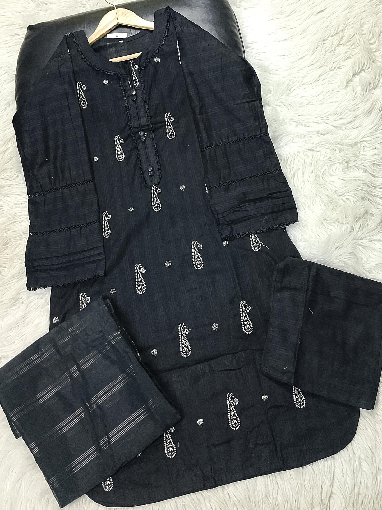 3 PIECE - EMBROIDERED LAWN SUIT