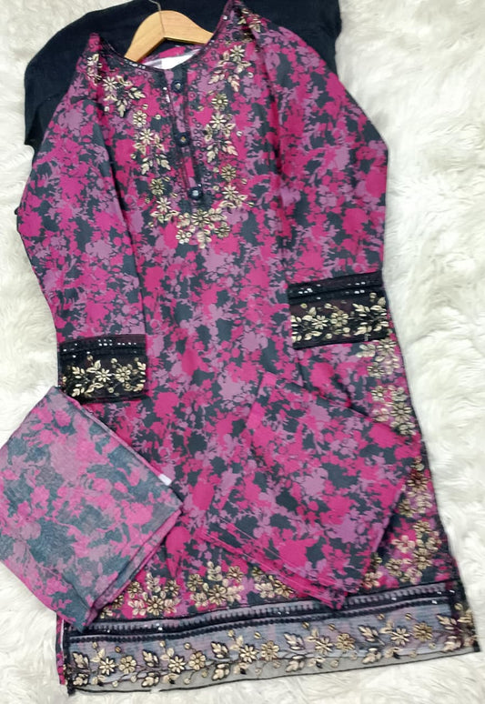 3 PIECE - EMBROIDERED LAWN SUIT