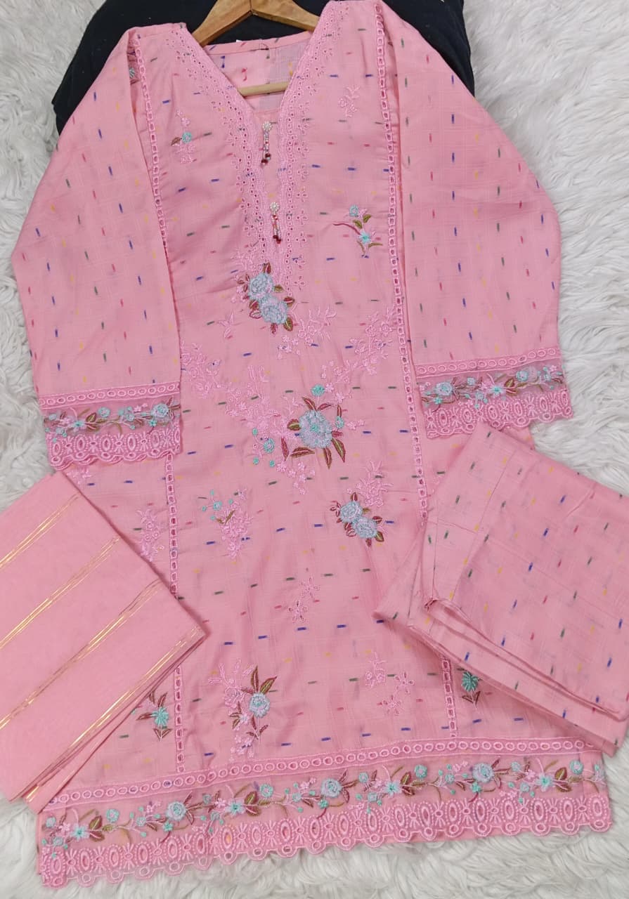 3 PIECE - EMBROIDERED LAWN SUIT