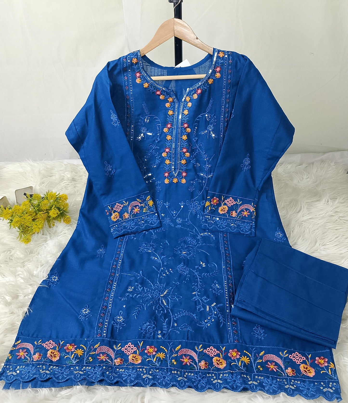 2 PIECE - EMBROIDERED KHADDAR SUIT