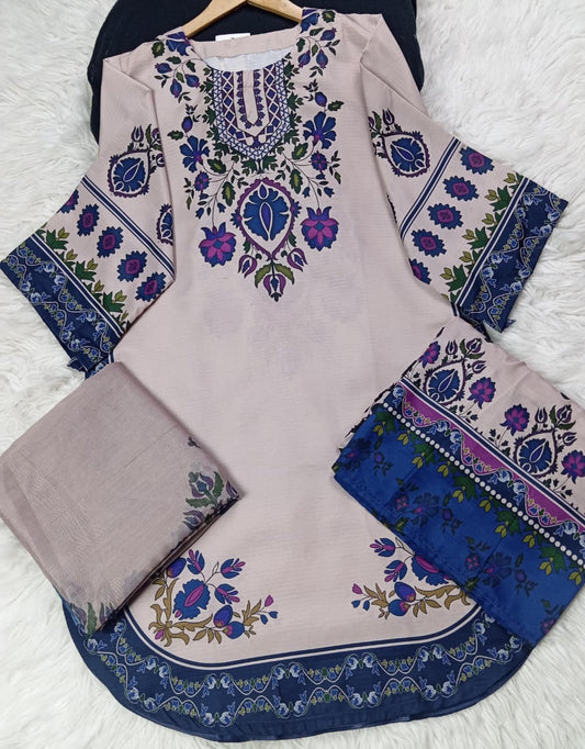 3 PIECE - EMBROIDERED LAWN SUIT