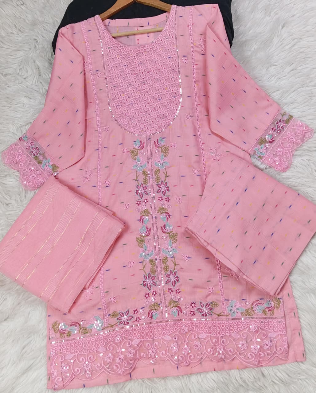 3 PIECE - EMBROIDERED LAWN SUIT
