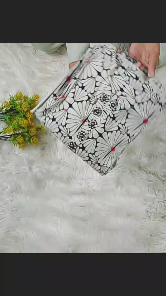 3 PIECE - EMBROIDERED / PRINTED LAWN SUIT